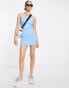 COLLUSION ribbed vest mini dress in blue