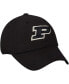 ფოტო #4 პროდუქტის Men's Black Purdue Boilermakers Primary Logo Staple Adjustable Hat