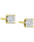 ფოტო #7 პროდუქტის Diamond Stud Earrings (3/8 ct. t.w.) in 14k White, Yellow, or Rose Gold