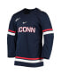 ფოტო #3 პროდუქტის Men's Navy UConn Huskies Replica Hockey Jersey