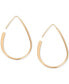 ფოტო #1 პროდუქტის Gold-Tone Threader Hoop Earrings