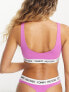 Фото #2 товара Tommy Hilfiger 85 cotton blend unlined bralette in pink