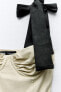 Фото #7 товара Мини-платье из смесового льна с контрастными бантами ZARA