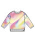 Girl Long Sleeve Mesh Top Rainbow Print - Child