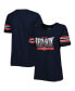 ფოტო #2 პროდუქტის Women's Navy Boston Red Sox Team Stripe T-shirt