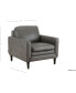 Фото #9 товара CLOSEOUT! Locasta 35" Tufted Leather Arm Chair, Created for Macy's