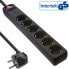 Фото #2 товара InLine Socket strip CEE 7/3 - 6-way - overvoltage protection - switch - black