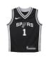 ფოტო #3 პროდუქტის Preschool Boys and Girls Victor Wembanyama Black San Antonio Spurs Swingman Player Jersey - Icon Edition