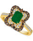 ფოტო #1 პროდუქტის Emerald (3/4 ct. t.w.) & Diamond (1/2 ct. t.w.) Ring in 14k Gold