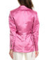 Фото #2 товара Ferragamo Single Button Silk Blazer Women's Pink 40