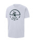 Фото #2 товара Men's White Michigan State Spartans Free Throw Basketball T-shirt