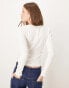 Фото #3 товара New Look long sleeve scoop neck top in cream