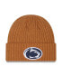 Шапка вязаная мужская New Era Penn State Nittany Lions Light Brown - фото #2