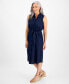 Petite Linen Sleeveless Shirt Dress, Created for Macy's