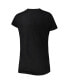 ფოტო #3 პროდუქტის Women's Black, Gray Las Vegas Raiders Plus Size Badge T-shirt and Pants Sleep Set