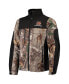 Men's Realtree Camo and Black Cincinnati Bengals Circle Hunter Softshell Full-Zip Jacket