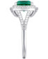 Кольцо Macy's Sterling Silver Emerald Sapphire. 9 - фото #4