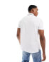 Tommy Hilfiger half zip tipped polo shirt in white