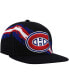 ფოტო #2 პროდუქტის Men's Black Montreal Canadiens Vintage-Like Paintbrush Snapback Hat