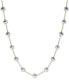 ფოტო #1 პროდუქტის EFFY® Gray Cultured Freshwater Pearl (5-1/2mm) 18" Collar Necklace in 14k White Gold