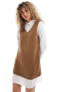 Фото #1 товара JDY 2 in 1 shirt jumper dress in brown