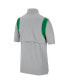 Фото #4 товара Men's Gray Oregon Ducks Coach Short Sleeve Quarter-Zip Jacket