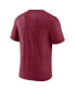 Men's Heathered Burgundy Washington Commanders End Around Tri-Blend T-shirt