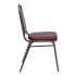 Фото #1 товара Hercules Series Trapezoidal Back Stacking Banquet Chair In Burgundy Vinyl - Silver Vein Frame