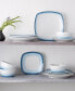 Colorscapes Layers 12 Piece Square Dinnerware Set