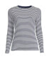 Plus Size Lightweight Jersey Skimming Long Sleeve Crew Neck T-shirt