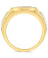 ფოტო #2 პროდუქტის Men's Diamond Cluster Ring (1 ct. t.w.) in 10k Gold
