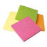 Q-CONNECT Removable sticky note pad 76x76 mm with 80 fluorescent sheets pack of 12 assorted in 4 colors