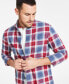 Фото #4 товара Men's Sam Plaid Shirt, Created for Macy's