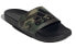 Фото #4 товара adidas Adilette Comfort Sandals 休闲运动拖鞋 黑绿迷彩 男女同款 / Сандалии Adidas Adilette Comfort GW1053
