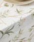 Floral print cotton jacquard tablecloth