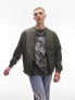 Topman bomber in khaki M - фото #5