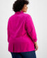 Фото #2 товара Plus Size 3/4-Sleeve Blazer, Created for Macy's