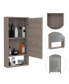 Mariana Medicine Cabinet, One External Shelf, Single Door Mirror Two Internal Shelves - Light