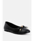 Фото #2 товара Moi Metallic Embellished Flat Ballerinas