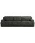 Фото #5 товара Sebaston 3-Pc. Fabric Sofa with 3 Power Motion Recliners, Created for Macy's