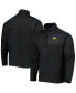 ფოტო #2 პროდუქტის Men's Heathered Black Chicago Blackhawks Course Quarter-Zip Jacket