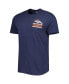 Фото #3 товара Men's Navy Denver Broncos Open Field Franklin T-shirt