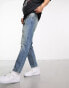 Фото #4 товара ASOS DESIGN tapered fit jeans in vintage tint - MBLUE