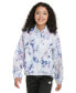 ფოტო #1 პროდუქტის Big Girls Printed Zip-Front Mock-Neck Tricot Jacket