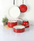 Фото #2 товара Lockton Ceramic Interior 10 Piece Cookware Set