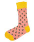 ფოტო #2 პროდუქტის Men's Bee Novelty Crew Socks