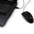 V7 Optical LED USB Mouse - black - Ambidextrous - Optical - USB Type-A - 1000 DPI - Black