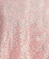 Juniors' Square-Neck Floral-Lace Gown