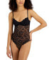 Фото #1 товара Women's Embellished Lace Bodysuit, Created for Macy's