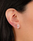 ფოტო #2 პროდუქტის 2-Pc. Set Rose Quartz & Polished Ball Stud Earrings in Sterling Silver, Created for Macy's